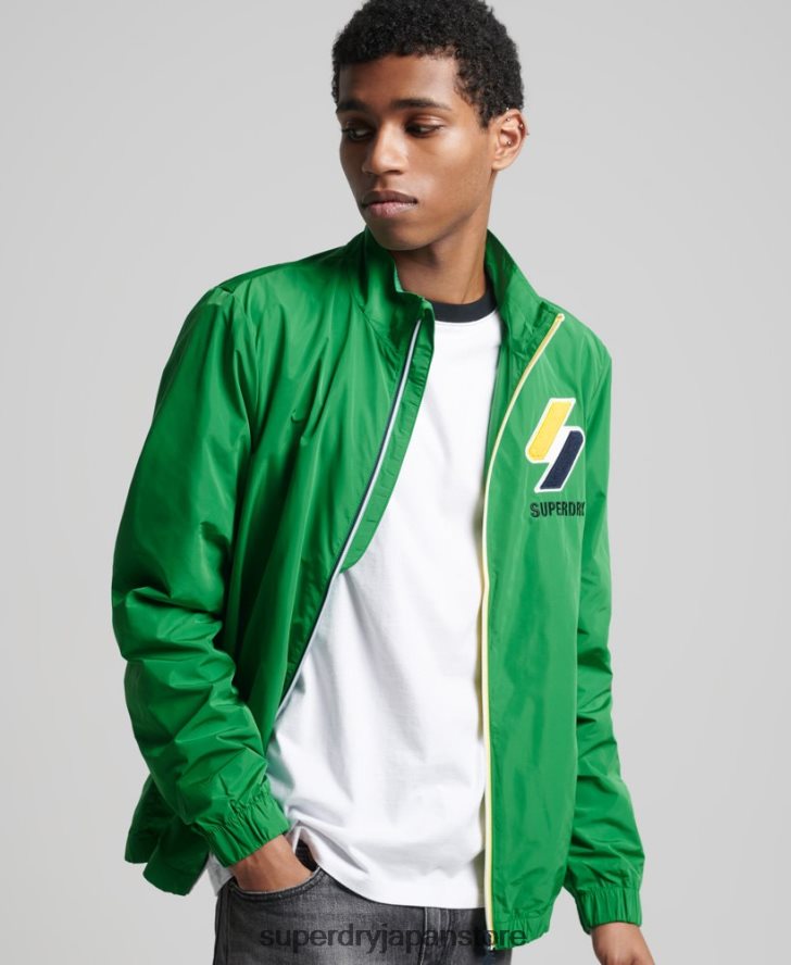 トラックジャケット 男性 Superdry 衣類 緑 2J62PZ4616