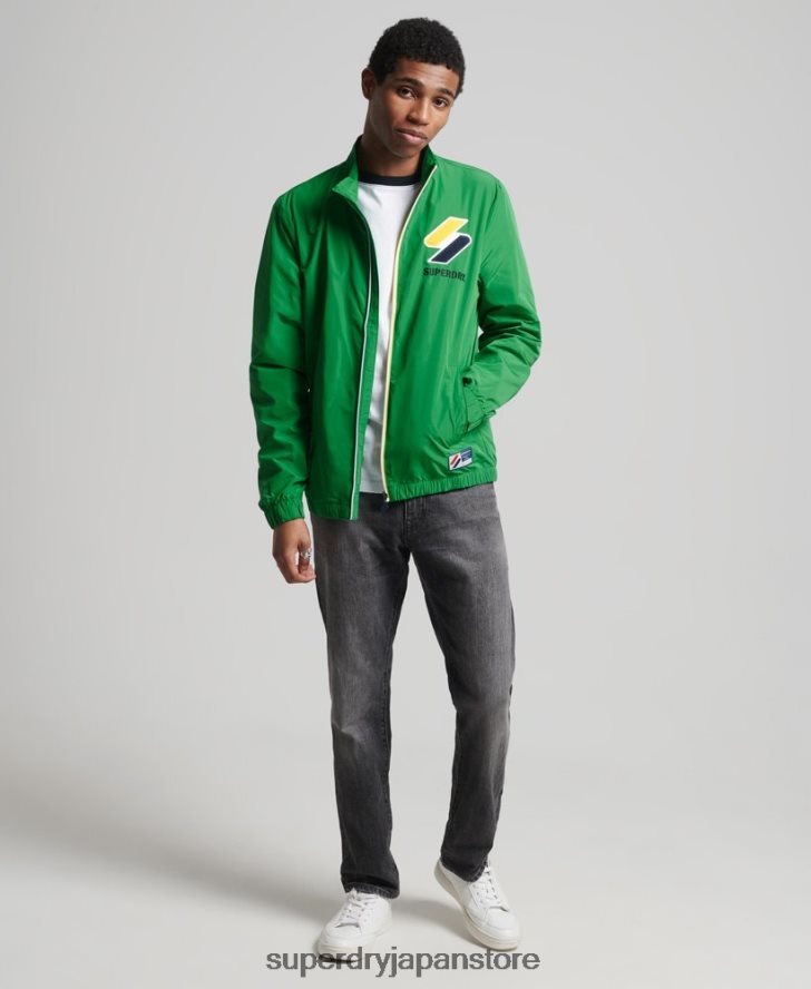 トラックジャケット 男性 Superdry 衣類 緑 2J62PZ4616