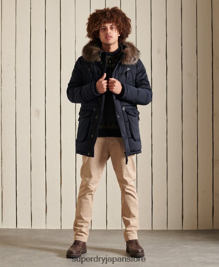 チヌークパーカー 男性 Superdry 衣類 海軍 2J62PZ4618