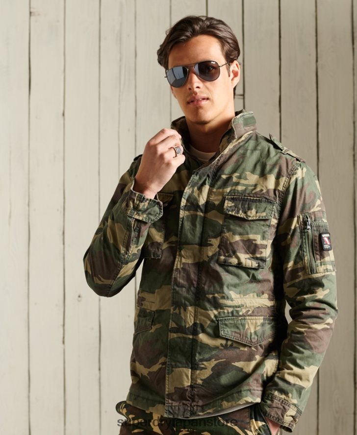 クラシックなルーキージャケット 男性 Superdry 衣類 カーキ 2J62PZ4619