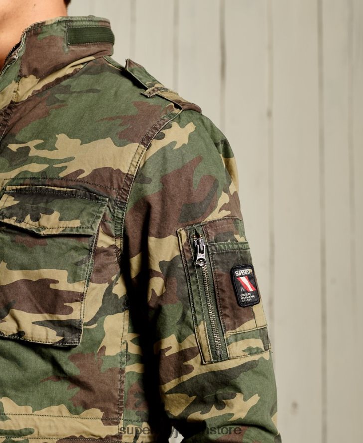 クラシックなルーキージャケット 男性 Superdry 衣類 カーキ 2J62PZ4619