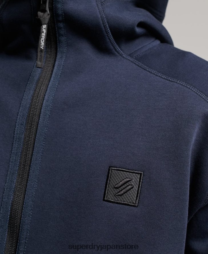 コードテックジップパーカー 男性 Superdry 衣類 青 2J62PZ461