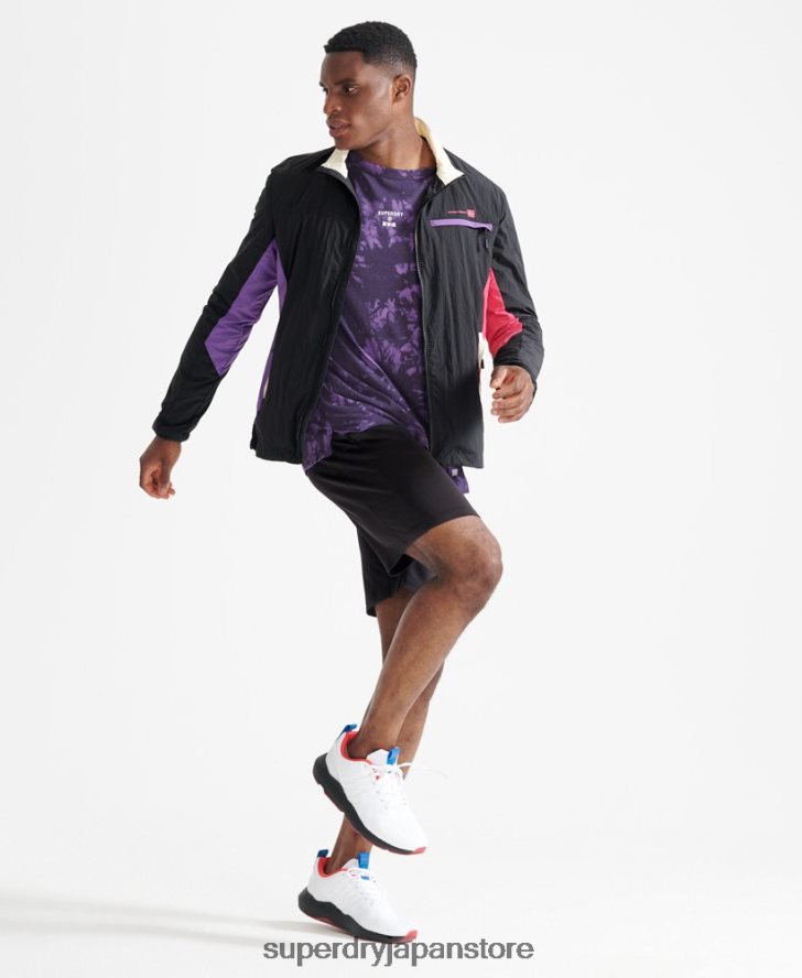 トレインウーブンジャケット 男性 Superdry 衣類 黒 2J62PZ4620