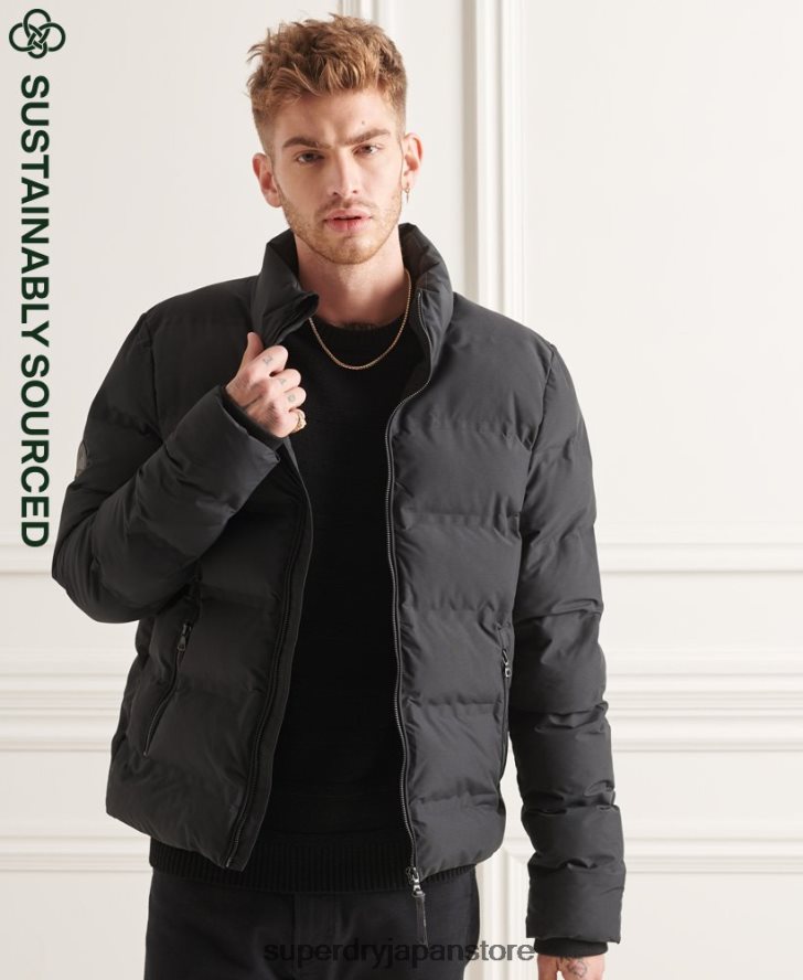 究極のレーダーキルティングジャケット 男性 Superdry 衣類 黒 2J62PZ4622