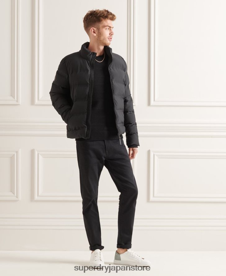究極のレーダーキルティングジャケット 男性 Superdry 衣類 黒 2J62PZ4622