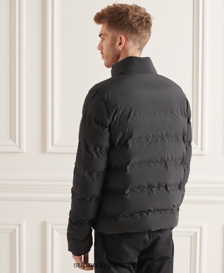 究極のレーダーキルティングジャケット 男性 Superdry 衣類 黒 2J62PZ4622