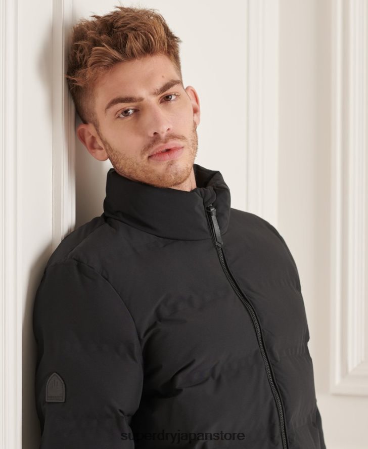 究極のレーダーキルティングジャケット 男性 Superdry 衣類 黒 2J62PZ4622