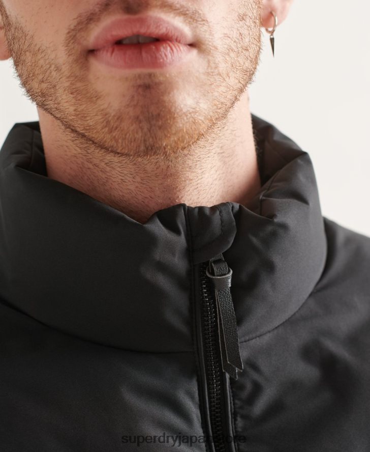 究極のレーダーキルティングジャケット 男性 Superdry 衣類 黒 2J62PZ4622