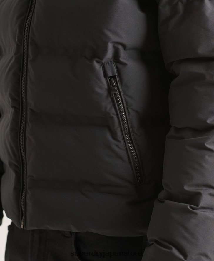 究極のレーダーキルティングジャケット 男性 Superdry 衣類 黒 2J62PZ4622