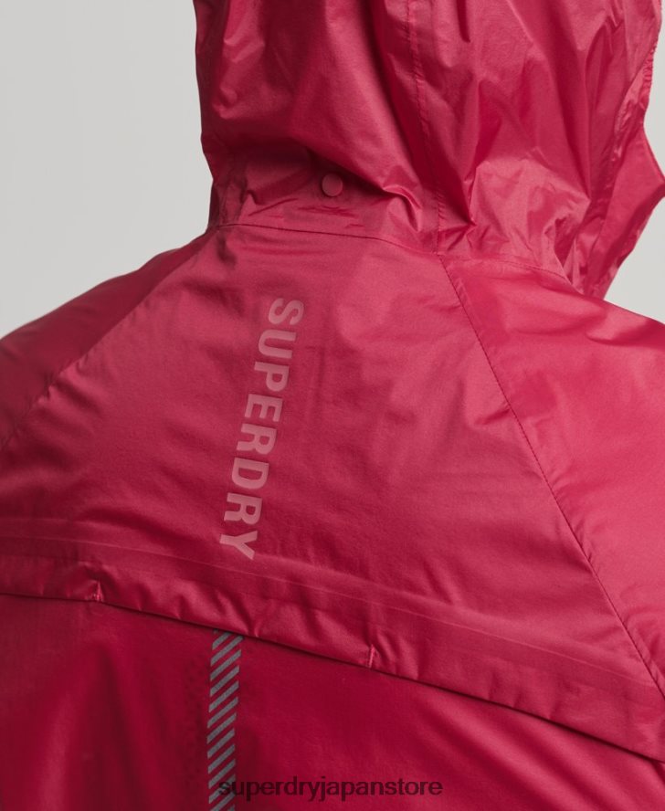 ラン軽量防水シェルジャケット 男性 Superdry 衣類 赤 2J62PZ4623
