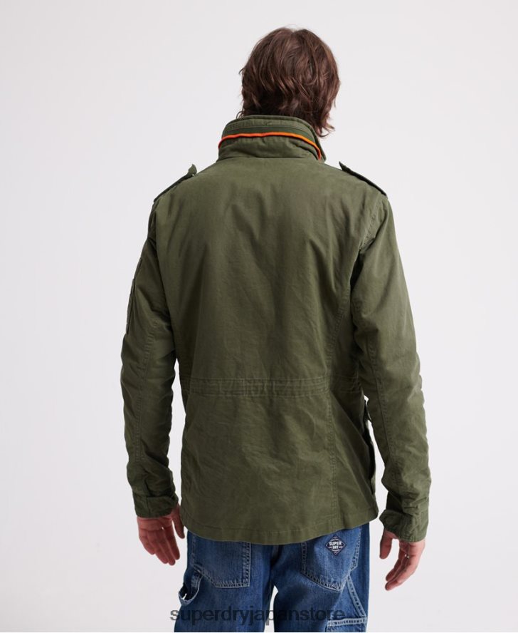 クラシックルーキーポケットジャケット 男性 Superdry 衣類 緑 2J62PZ4626