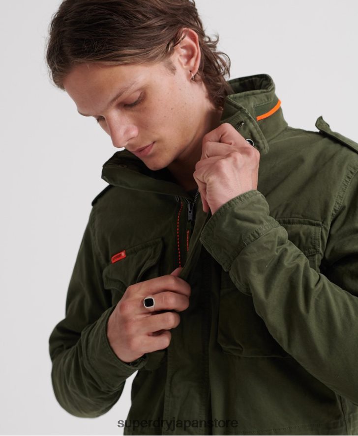 クラシックルーキーポケットジャケット 男性 Superdry 衣類 緑 2J62PZ4626