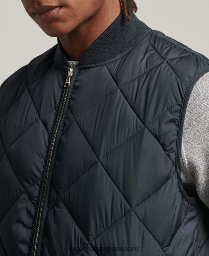 スタジオジレ 男性 Superdry 衣類 海軍 2J62PZ4627