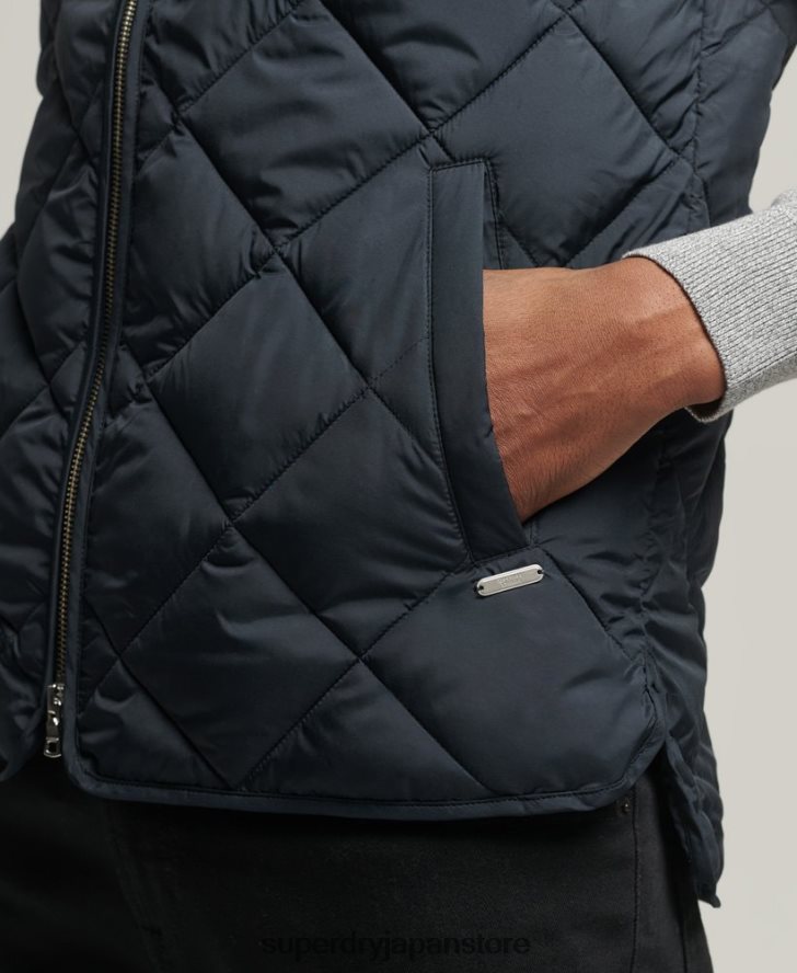 スタジオジレ 男性 Superdry 衣類 海軍 2J62PZ4627