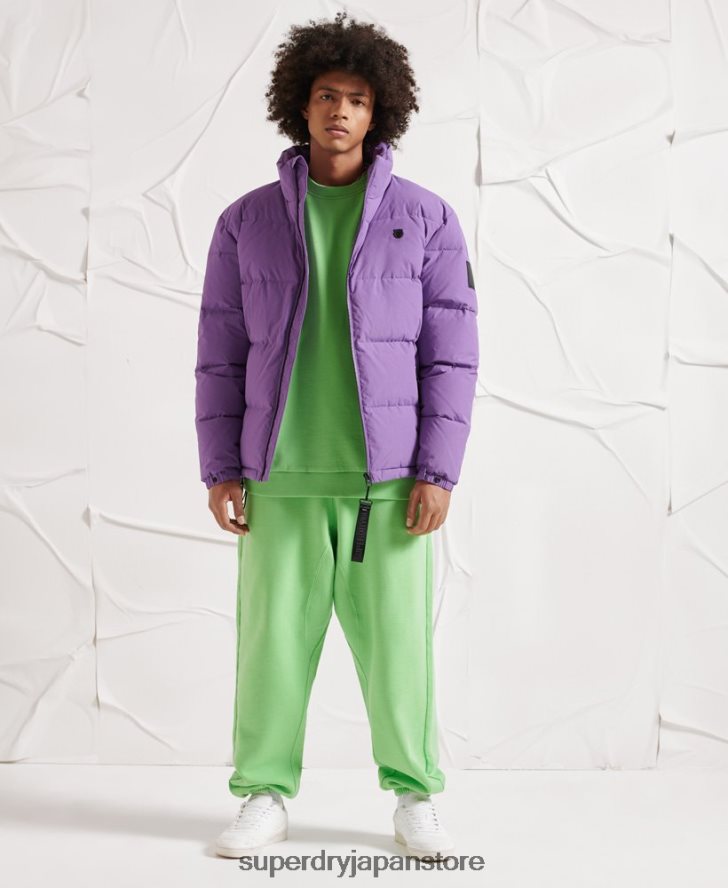 ヤマノカミ ダウンジャケット 男性 Superdry 衣類 紫 2J62PZ4629