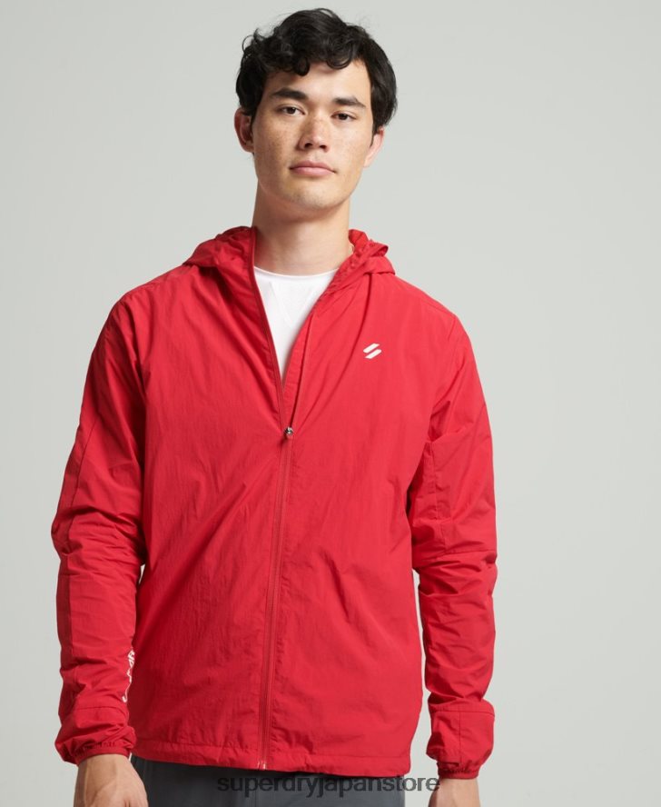 ランニングジャケット 男性 Superdry 衣類 赤 2J62PZ4630