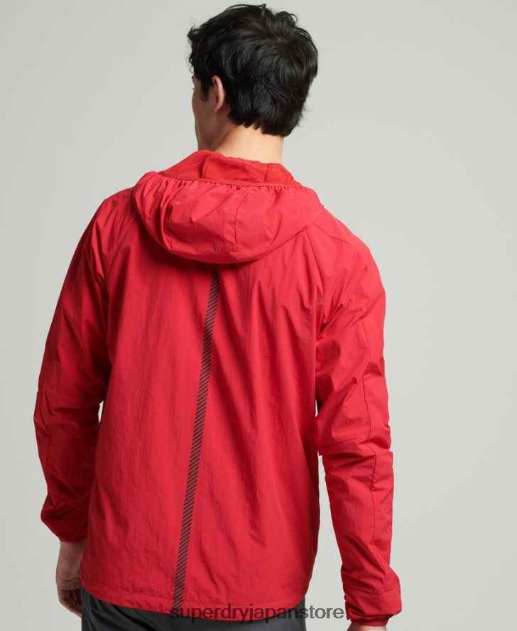 ランニングジャケット 男性 Superdry 衣類 赤 2J62PZ4630