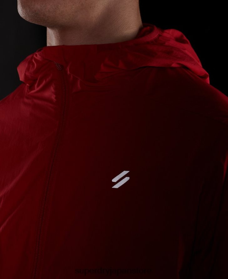 ランニングジャケット 男性 Superdry 衣類 赤 2J62PZ4630