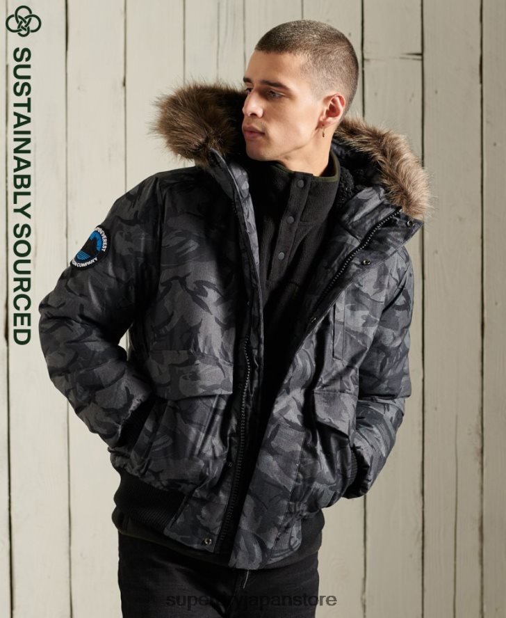 エベレスト ボンバージャケット 男性 Superdry 衣類 グレー 2J62PZ4631