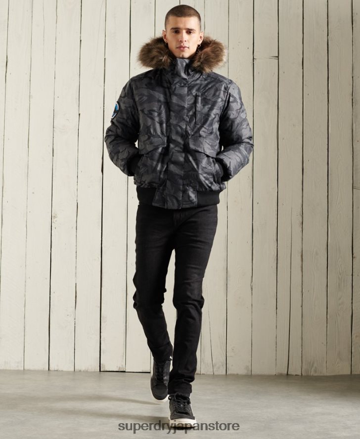 エベレスト ボンバージャケット 男性 Superdry 衣類 グレー 2J62PZ4631