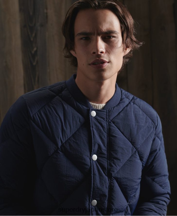 ドライダックダウンジャケット 男性 Superdry 衣類 青 2J62PZ4632