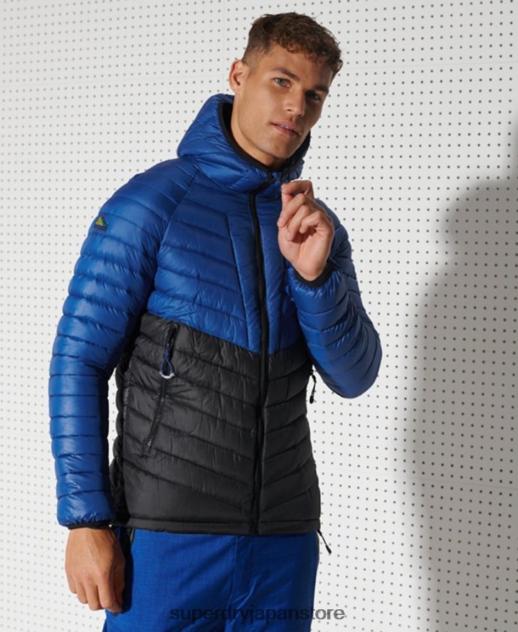 クリーンプロインシュレータージャケット 男性 Superdry 衣類 海軍 2J62PZ4634