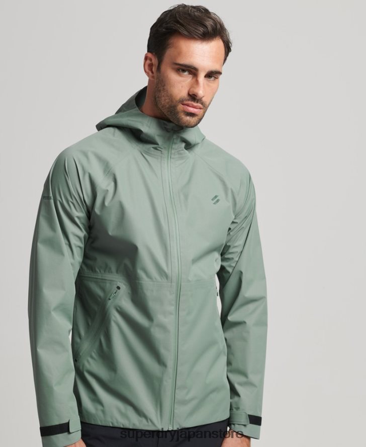 防水ジャケット 男性 Superdry 衣類 緑 2J62PZ4635