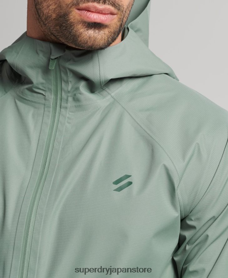 防水ジャケット 男性 Superdry 衣類 緑 2J62PZ4635