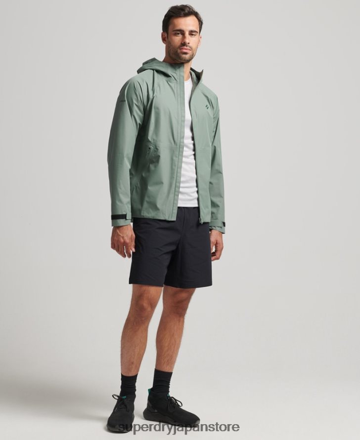 防水ジャケット 男性 Superdry 衣類 緑 2J62PZ4635