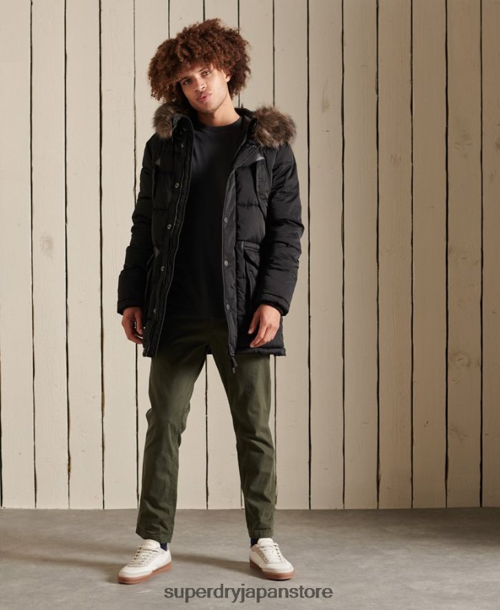 チヌークパーカー 男性 Superdry 衣類 黒 2J62PZ4636