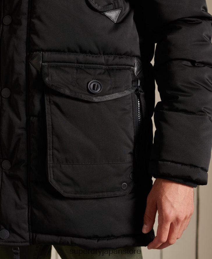 チヌークパーカー 男性 Superdry 衣類 黒 2J62PZ4636