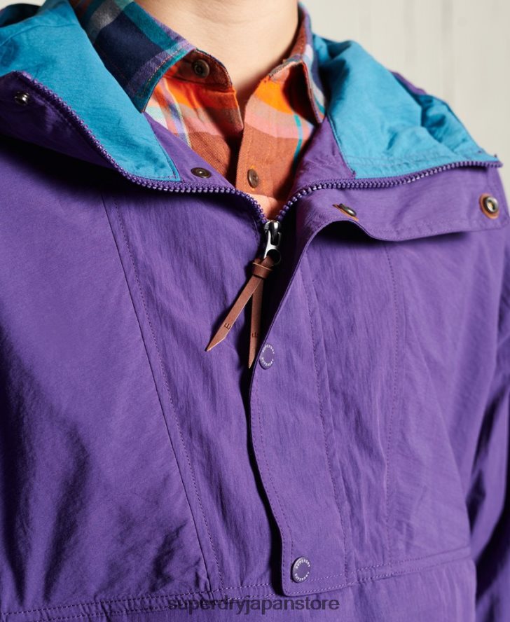 マウンテンカジュアルジャケット 男性 Superdry 衣類 紫 2J62PZ4639