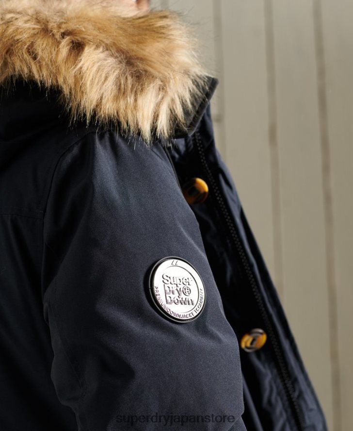 ルーキーダウンパーカージャケット 男性 Superdry 衣類 海軍 2J62PZ4642