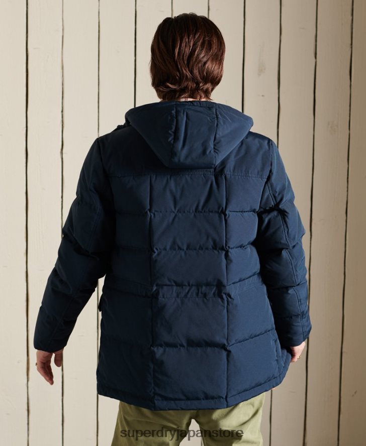 山岳遠征パーカーコート 男性 Superdry 衣類 海軍 2J62PZ4644