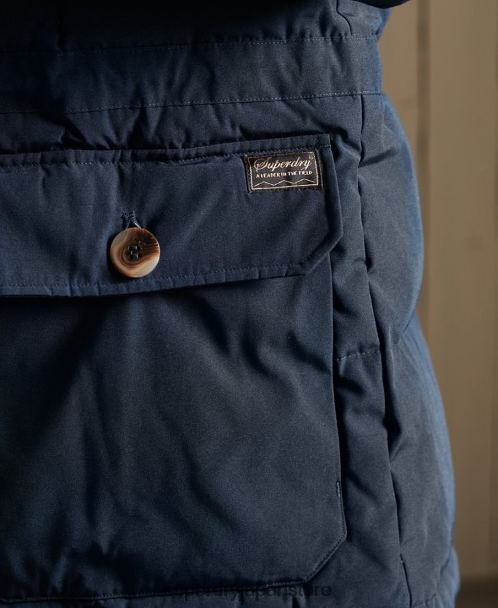 山岳遠征パーカーコート 男性 Superdry 衣類 海軍 2J62PZ4644