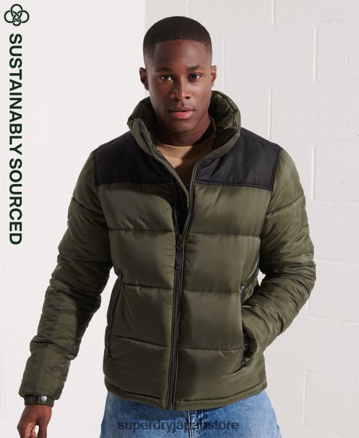 コードジャケット 男性 Superdry 衣類 カーキ 2J62PZ4645
