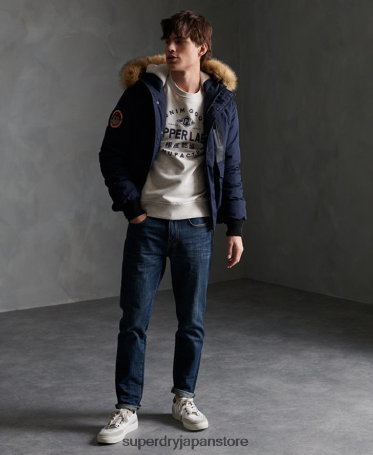 エベレスト ボンバージャケット 男性 Superdry 衣類 海軍 2J62PZ4646