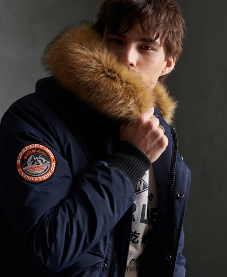エベレスト ボンバージャケット 男性 Superdry 衣類 海軍 2J62PZ4646