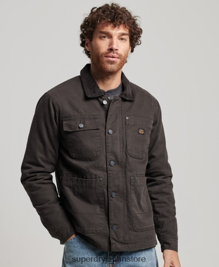 ワークウェアランチジャケット 男性 Superdry 衣類 茶色 2J62PZ4649