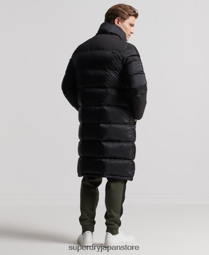 はえ縄ダウンダウンコート 男性 Superdry 衣類 黒 2J62PZ4652