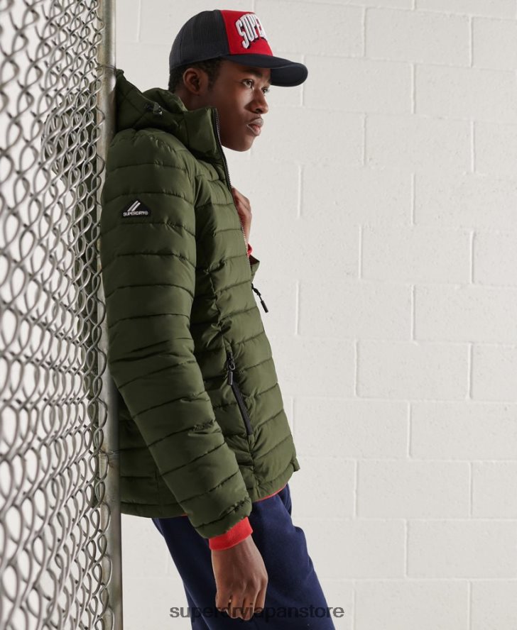 フード付きフジジャケット 男性 Superdry 衣類 カーキ 2J62PZ4657