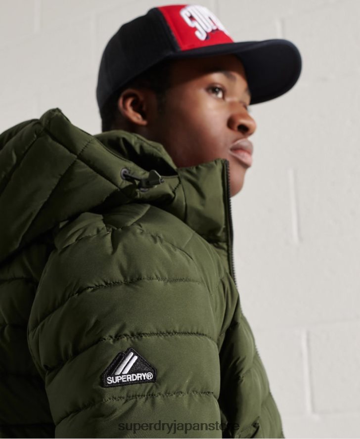 フード付きフジジャケット 男性 Superdry 衣類 カーキ 2J62PZ4657