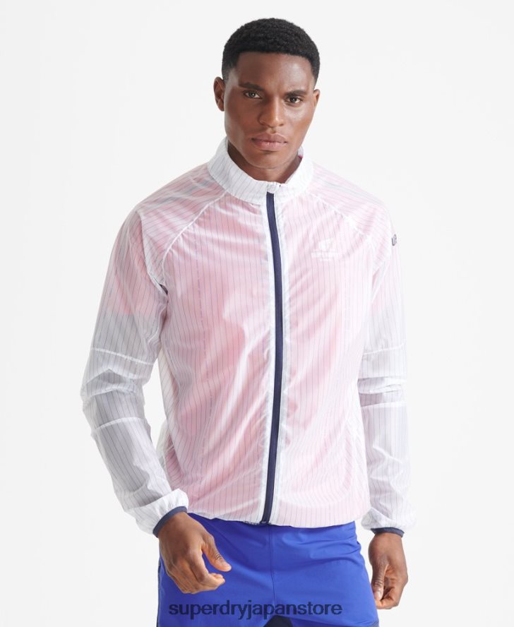 ランメンブレンジャケット 男性 Superdry 衣類 白 2J62PZ4661