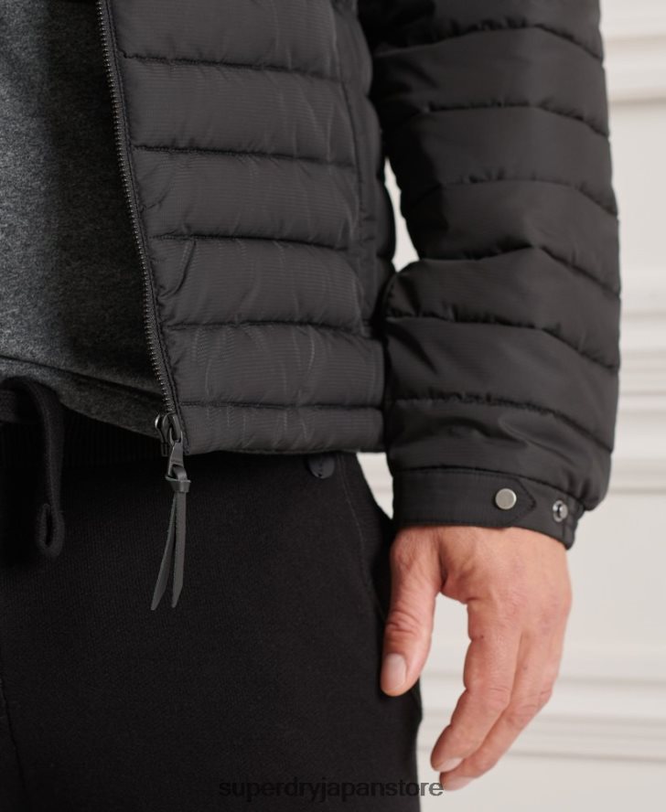 スタジオズ フードなしフジジャケット 男性 Superdry 衣類 黒 2J62PZ4663