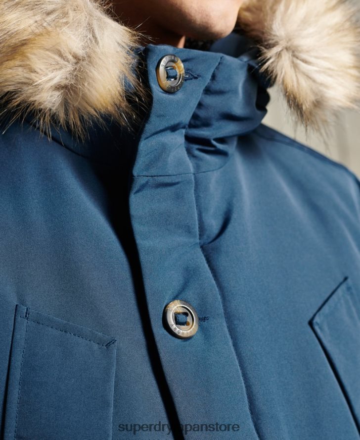 エベレストパーカーコート 男性 Superdry 衣類 ライトブルー 2J62PZ4664