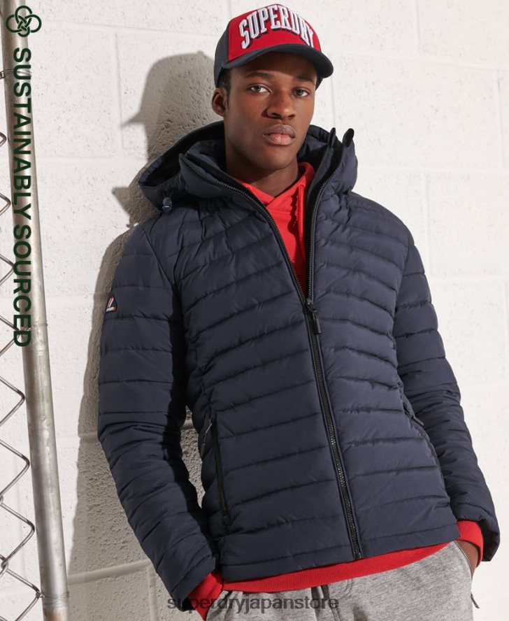 フード付きフジジャケット 男性 Superdry 衣類 海軍 2J62PZ4668