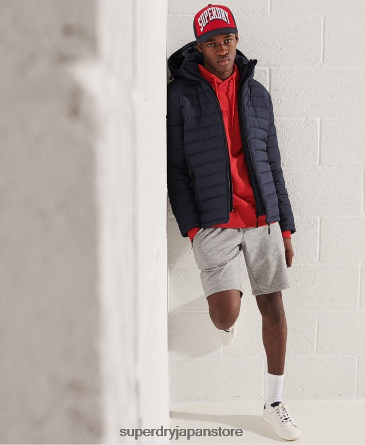 フード付きフジジャケット 男性 Superdry 衣類 海軍 2J62PZ4668
