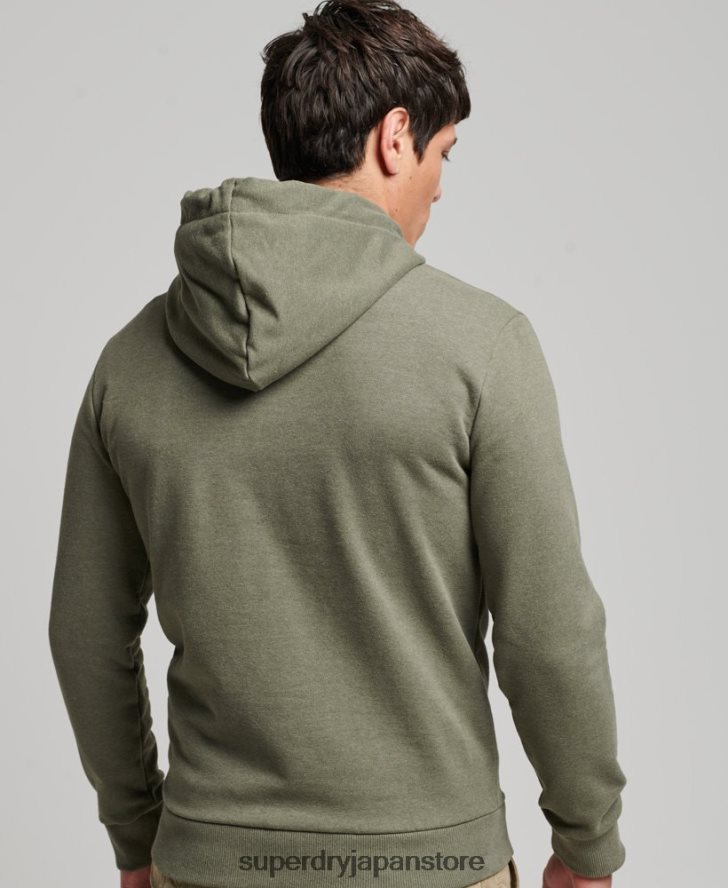 アウトドアに最適なパーカー 男性 Superdry 衣類 緑 2J62PZ467