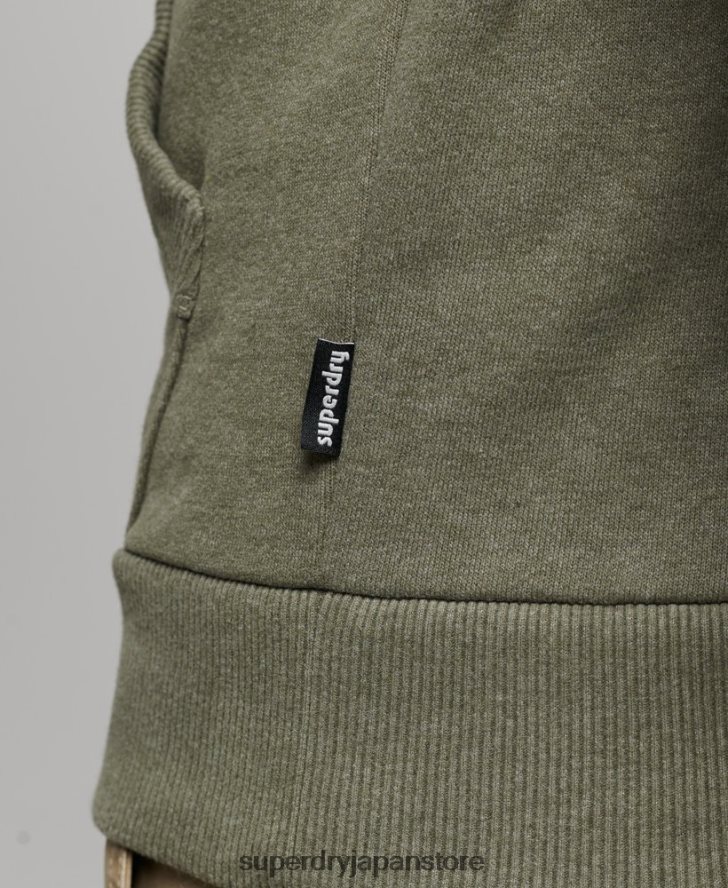 アウトドアに最適なパーカー 男性 Superdry 衣類 緑 2J62PZ467