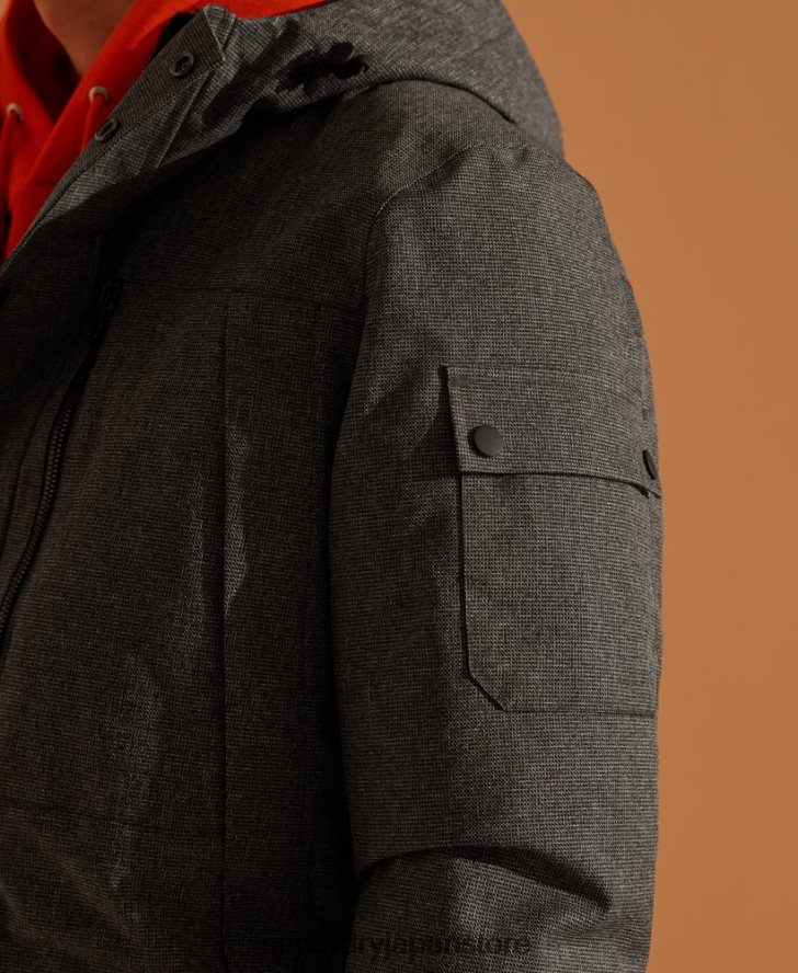 防水ダウンパーカージャケット 男性 Superdry 衣類 グレー 2J62PZ4681